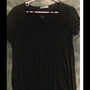 Black lace front shirt🖤